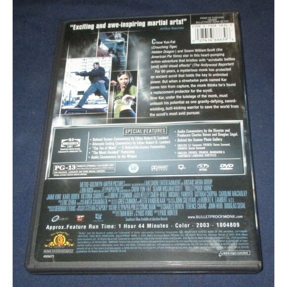 Bulletproof Monk (DVD, 2004, Canadian Special Edition) - Picture 3 of 3